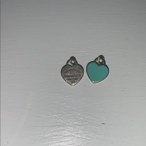 Tiffany and co Mini Double Heart Tag Pendant